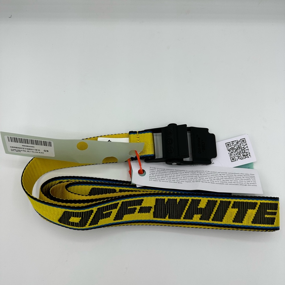 Off-White Belt Hybrid Industrial Yellow Black [OMRB050F21FAB0011810]